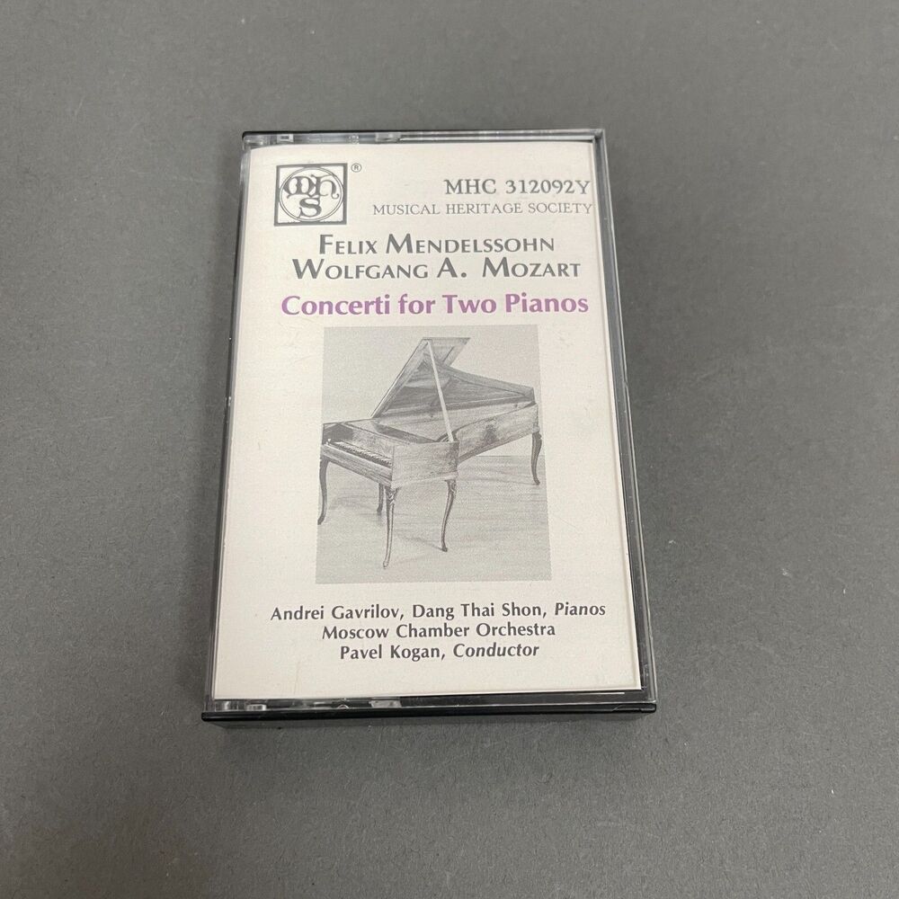 Felix Mendelssohn Wolfgang A. Mozart Concerti for Two Pianos Cassette